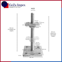 70 x 70 mm | 30-130 mm / Zinc Flake