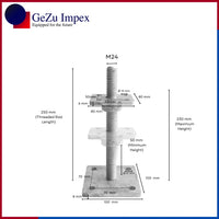 80 x 80 mm | 50-230 mm / Hot Dip Galvanised