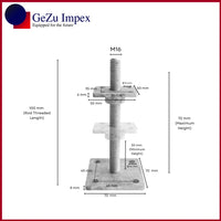 50 x 50 mm | 30-80 mm / Zinc Flake