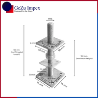 50 x 50 mm | 30-130 mm / Zinc Flake
