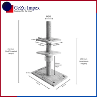 100 x 100 mm | 50-230 mm / Zinc Flake