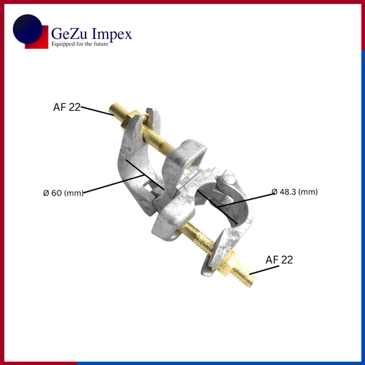Collier de serrage pivotant pour échafaudage