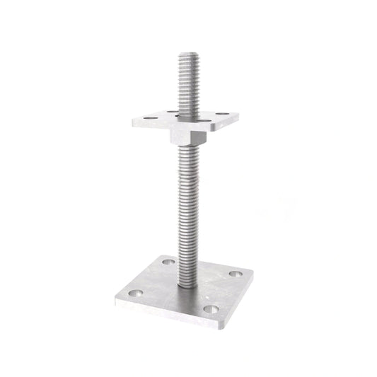 Pied à boulonner réglable pour fixation de poteau sur béton